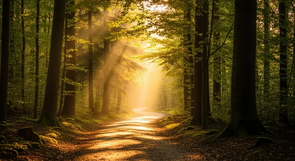 Chemin qui mène à la lumière